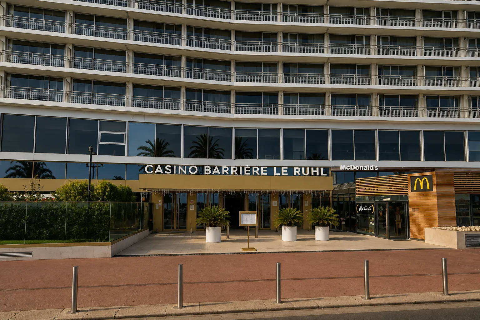 Casino Barrière Le Ruhl à Nice, vue d'illustration de la façade